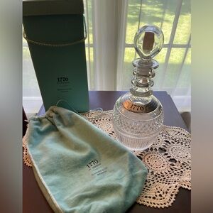 Tiffany and Co. Seagram 1776 Crystal Decanter